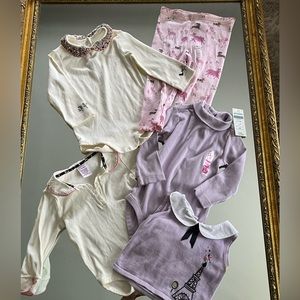 Great Deal Vintage Gymboree Lot 5 Items All 12-18 M EUC Eiffel Tower Puppy Love